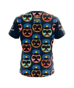 Alternative view of NYPD Doughnut Patrol CoolWick Bowling Jersey