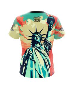 Alternative view of NYPD Lady Liberty CoolWick Bowling Jersey