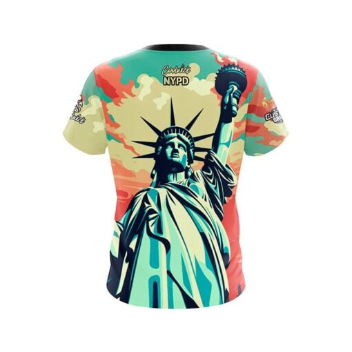 NYPD Lady Liberty CoolWick Bowling Jersey - Image 2