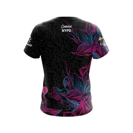 NYPD Neon Flower CoolWick Bowling Jersey - Image 2