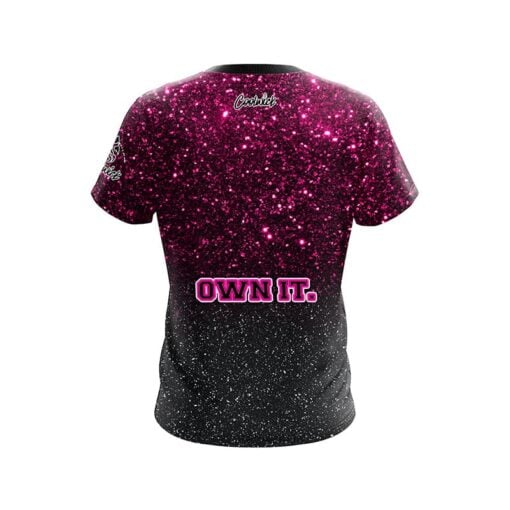 Roto Grip Kristina Cox Pink Black Glitter CoolWick Bowling Jersey - Image 2