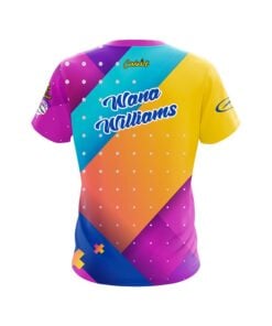 Alternative view of Storm Wana Williams Pink Purple Hipster CoolWick Bowling Jersey