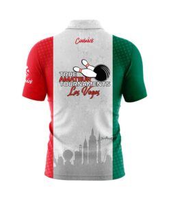 Alternative view of TAT True Amateur Tournament Mexican Flag CoolWick Bowling Jersey