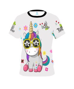 Stefanie Johnson Roto Grip White Forever Be Cool Unicorn CoolWick Bowling Jersey