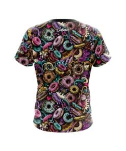 Alternative view of Plain Doughnut Explosion CoolWick Bowling Jersey