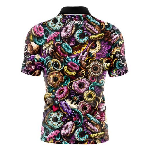 Plain Doughnut Fast Track CoolWick Bowling Jersey - Image 2