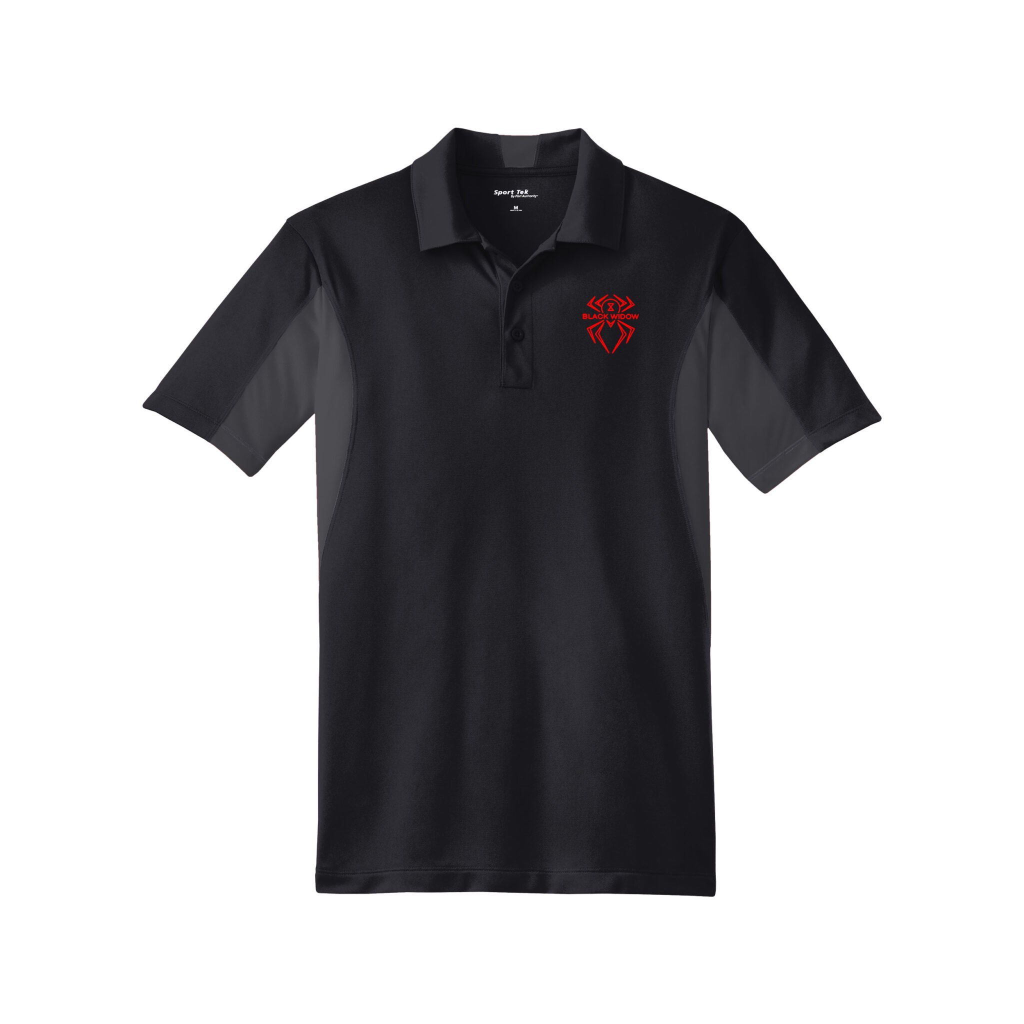 Black Widow Men's Sport Tek Micro Colorblock Bowling Polo