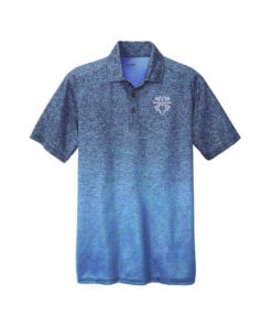 Black Widow Men's Savage Ombre Heather Bowling Polo