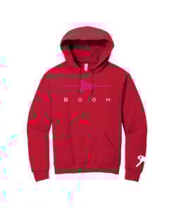 Limited Edition Red Pink Belmo Boom Hoodie