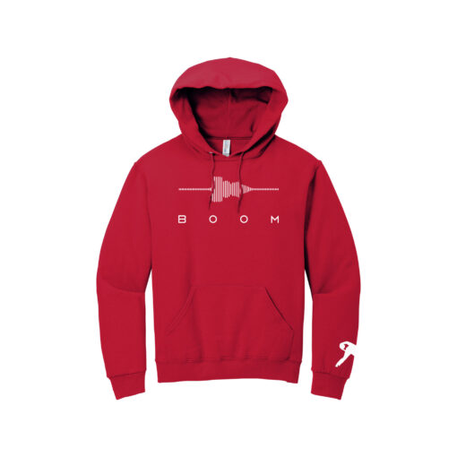 Red White Belmo Boom Hoodie