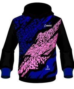 CoolWick Elite Blue Pink Tiger Hoodie