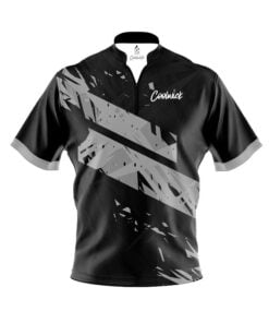 CoolWick Elite Black Grey Dual Sash Zip Jersey