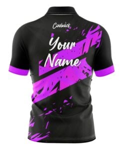 Alternative view of CoolWick Elite Black Purple Dual Sash Zip Jersey