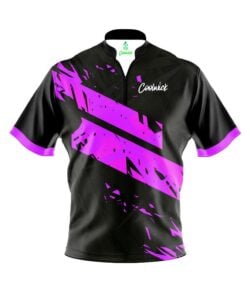 CoolWick Elite Black Purple Dual Sash Zip Jersey