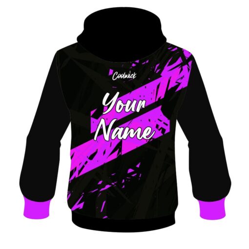 CoolWick Elite Black Purple Dual Hoodie - Image 2