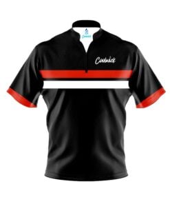 CoolWick Elite Black Red Tour Sash Zip Jersey