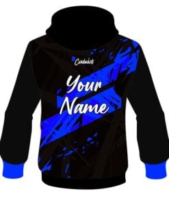 Alternative view of CoolWick Elite Black Blue Dual Hoodie