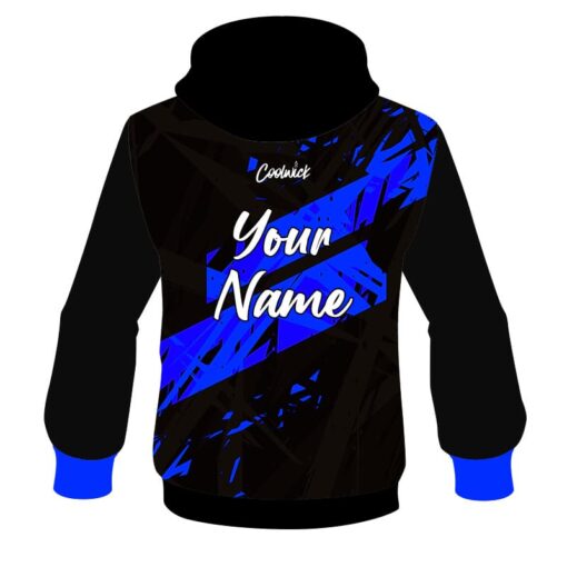 CoolWick Elite Black Blue Dual Hoodie - Image 2