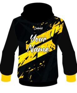 Alternative view of CoolWick Elite Black Yellow Dual Hoodie