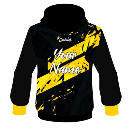 CoolWick Elite Black Yellow Dual Hoodie - Image 2