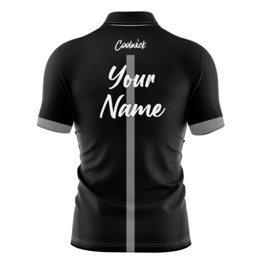 CoolWick Elite Black Grey Tour Sash Zip Jersey - Image 2