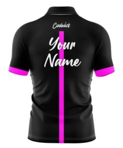 Alternative view of CoolWick Elite Black Pink Tour Sash Zip Jersey