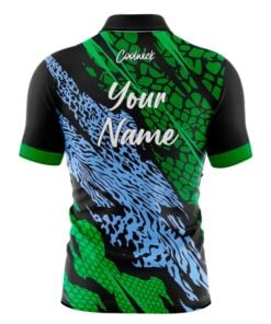 Alternative view of CoolWick Elite Green Columbia Tiger Sash Zip Jersey