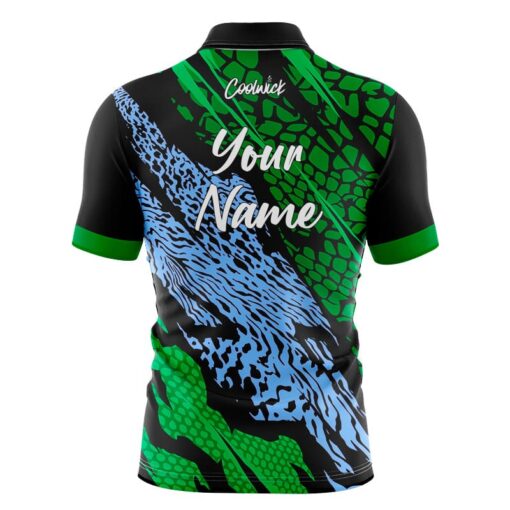 CoolWick Elite Green Columbia Tiger Sash Zip Jersey - Image 2