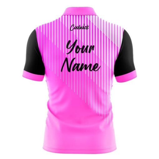 CoolWick Elite Bright Pink Quartet Sash Zip Jersey - Image 2