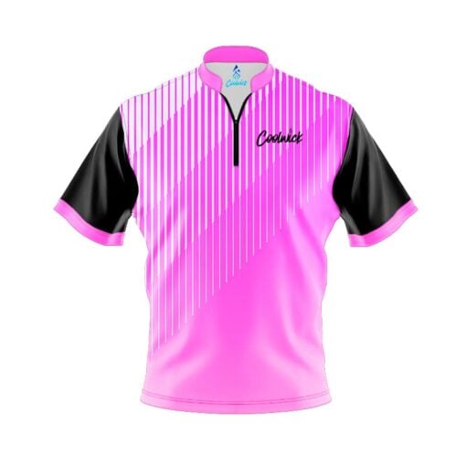 CoolWick Elite Bright Pink Quartet Sash Zip Jersey