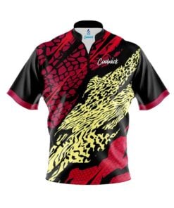 CoolWick Elite Red Yellow Tiger Sash Zip Jersey