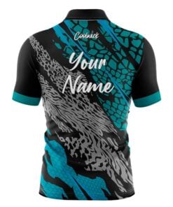 Alternative view of CoolWick Elite Sea Grey Tiger Sash Zip Jersey