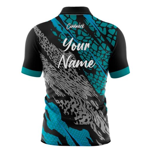 CoolWick Elite Sea Grey Tiger Sash Zip Jersey - Image 2