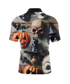 Alternative view of Halloween Spooky Mask Fast Track CoolWick Bowling Jersey