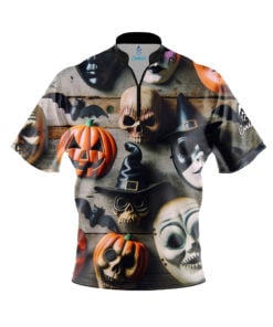 Halloween Spooky Mask Fast Track CoolWick Bowling Jersey