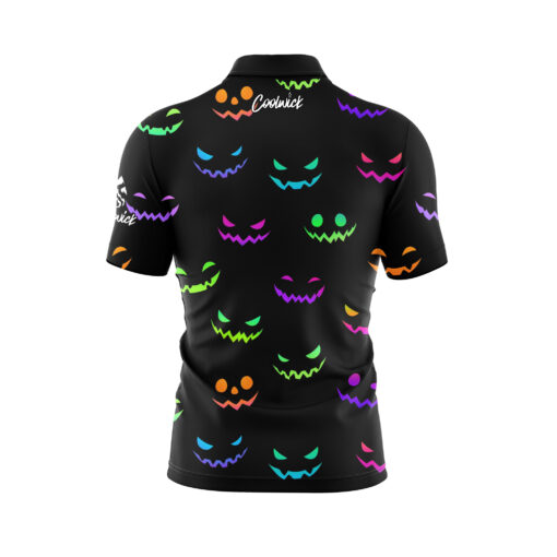 Neon Jack O Lantern Fast Track CoolWick Bowling Jersey - Image 2