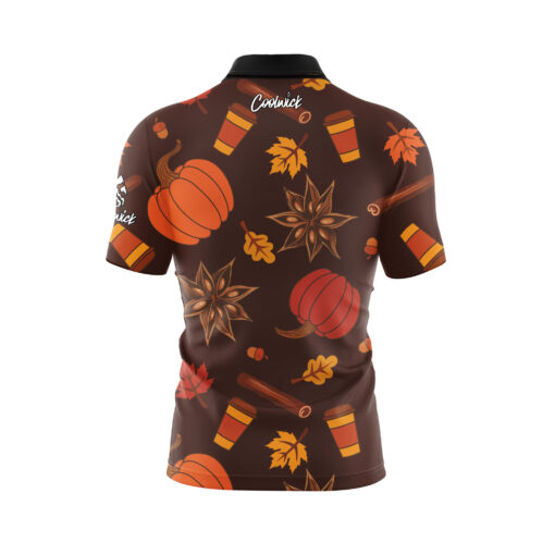 Rainy Fall Day Fast Track CoolWick Bowling Jersey - Image 2