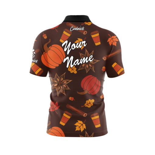 Rainy Fall Day Fast Track CoolWick Bowling Jersey - Image 3