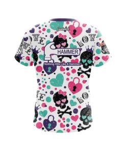Alternative view of Hammer Brandy Adams Love Skulls CoolWick Bowling Jersey