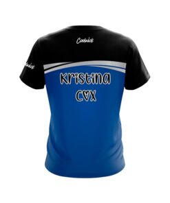 Alternative view of Hammer Kristina Cox Blue Silver CoolWick Bowling Jersey