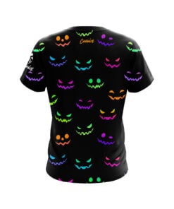 Alternative view of Neon Jack O Lantern CoolWick Bowling Jersey