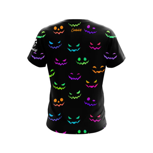 Neon Jack O Lantern CoolWick Bowling Jersey - Image 2