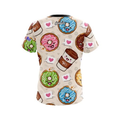 Track Brandy Adams Coffee and Donuts CoolWick Bowling Jersey - Image 2