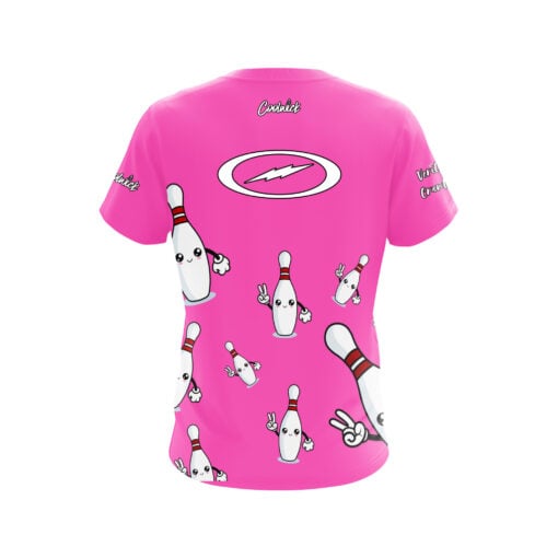 Pink Breast Cancer Storm Verity Crawley PinPals CoolWick Bowling Jersey - Image 2