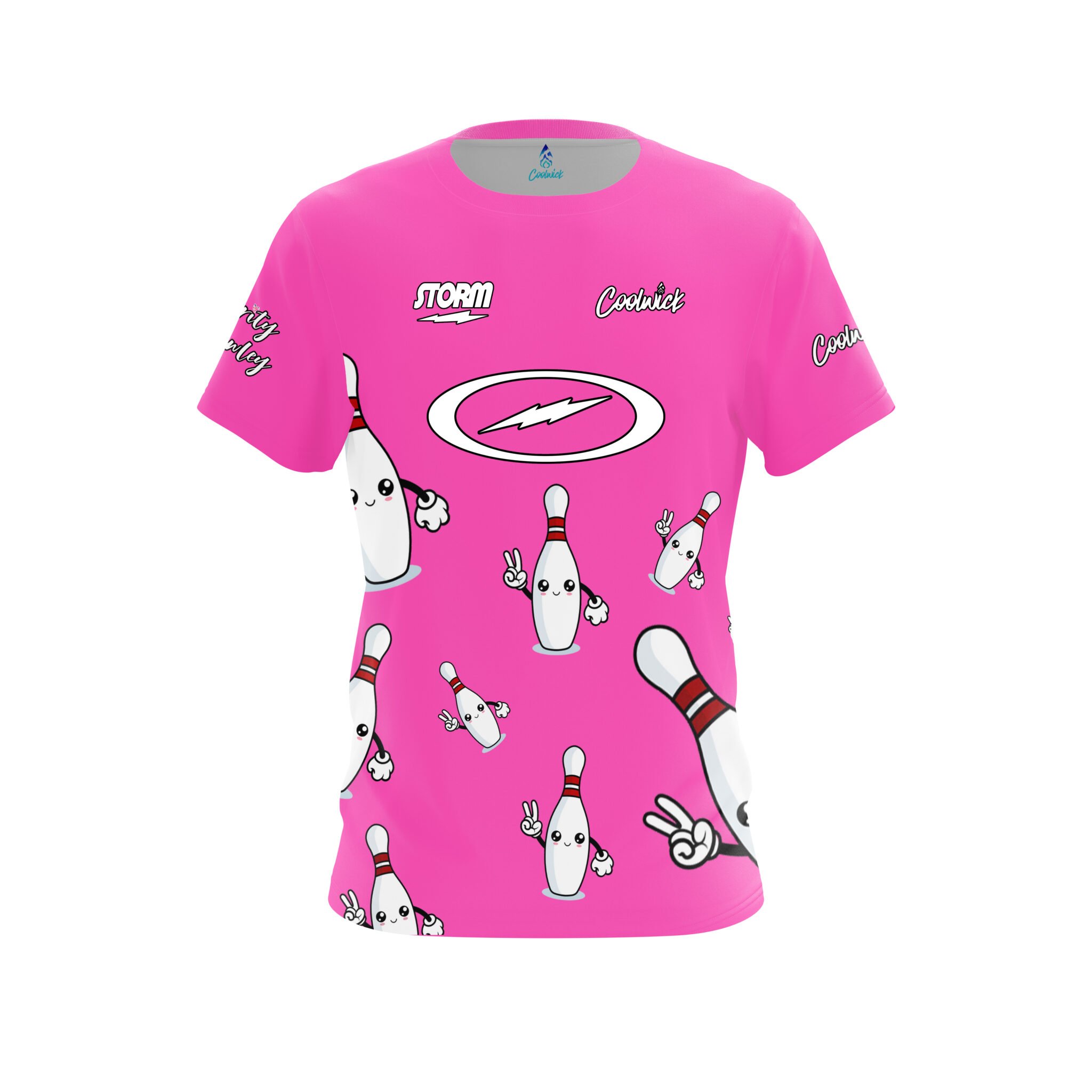 Pink Breast Cancer Storm Verity Crawley PinPals CoolWick Bowling Jersey