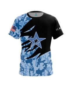 Roto Grip Thomas Stead Always in Service Blue Tiger CoolWick Bowling Jersey