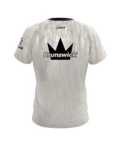 Alternative view of Brunswick Ivory Rhino Pro CoolWick Bowling Jersey