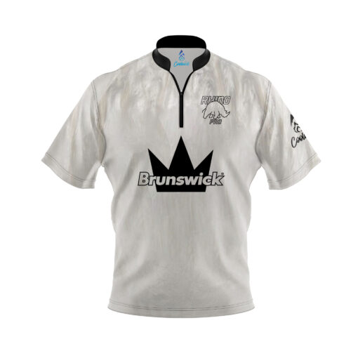 Brunswick Ivory Rhino Pro Fast Track CoolWick Bowling Jersey