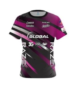 900 Global Sean Rash Luci Pink Black Brush CoolWick Bowling Jersey