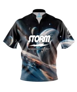 Storm Artificial Quick Ship CoolWick Sash Zip Bowling Jersey